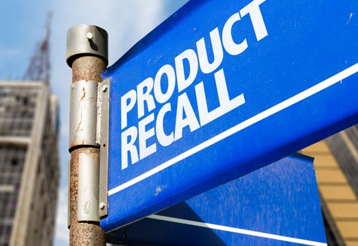 product recall sign